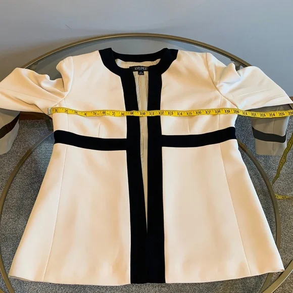 Kasper Open Blazer with black trim Size 8 - Picture 11 of 16